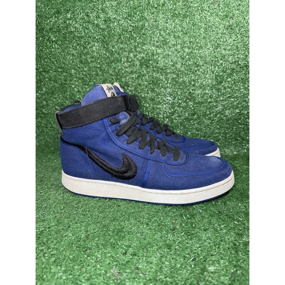 Nike Other - Stussy X Nike Vandal High DX5425-400 Royal Blue Black Skate Sneakers Mens Size 8